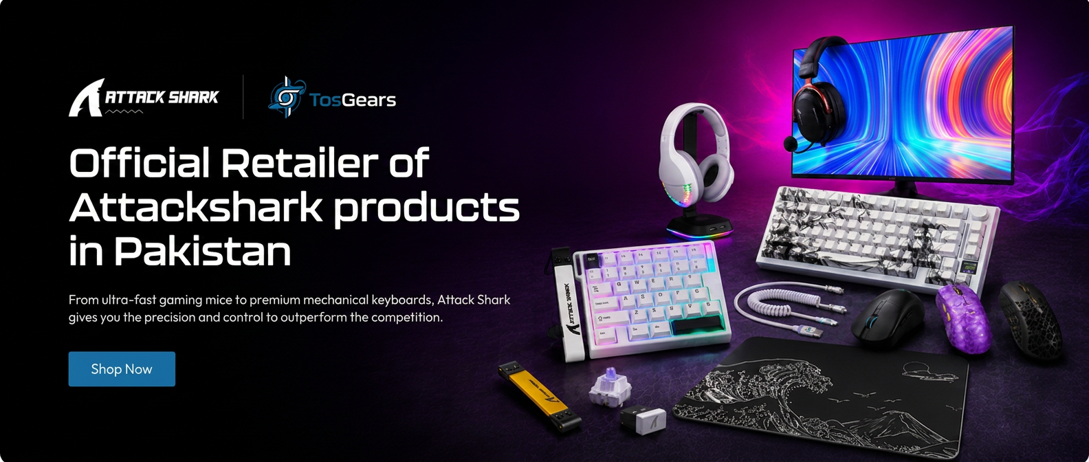 Official Retailer of Attackshark products in Pakistan